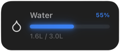 Água: 1.5L de 2L